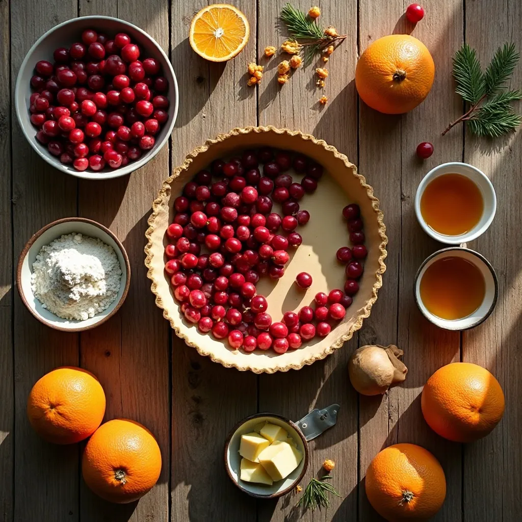 Orange Cranberry Tart