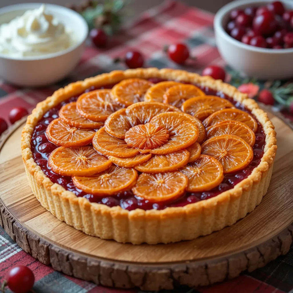 Orange Cranberry Tart