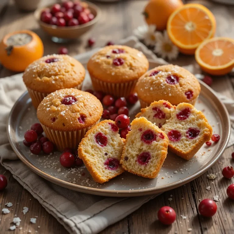 Orange Juice Cranberry Muffins